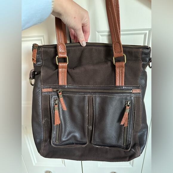 The SAK Black & Brown Leather tote bag - Picture 2 of 8
